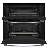 GE Profile PTS9200SZSS Twin Flex wall oven angled view