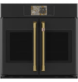 Café CTS90FP3ZD1 French-Door Single Wall Oven with Brushed Brass hardware