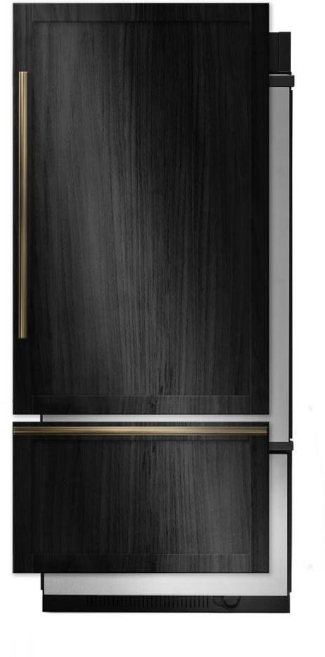 JennAir JB36NXFXRE 36 inch panel-ready built-in bottom-freezer refrigerator front view