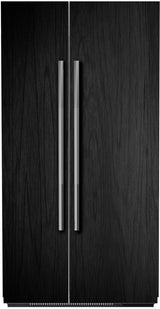 JennAir JBSFS42NMX 42 inch panel ready built-in side-by-side refrigerator front view