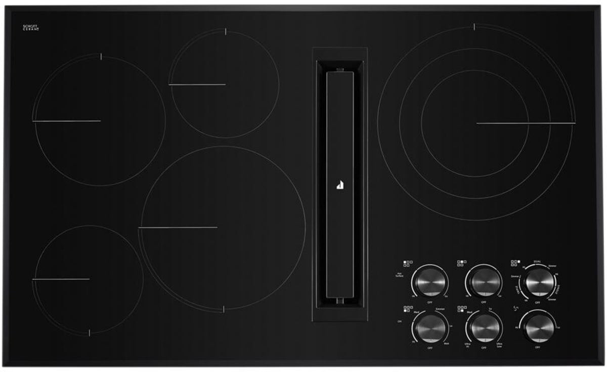 JennAir JED3536GB 36-Inch Electric Downdraft Cooktop Black