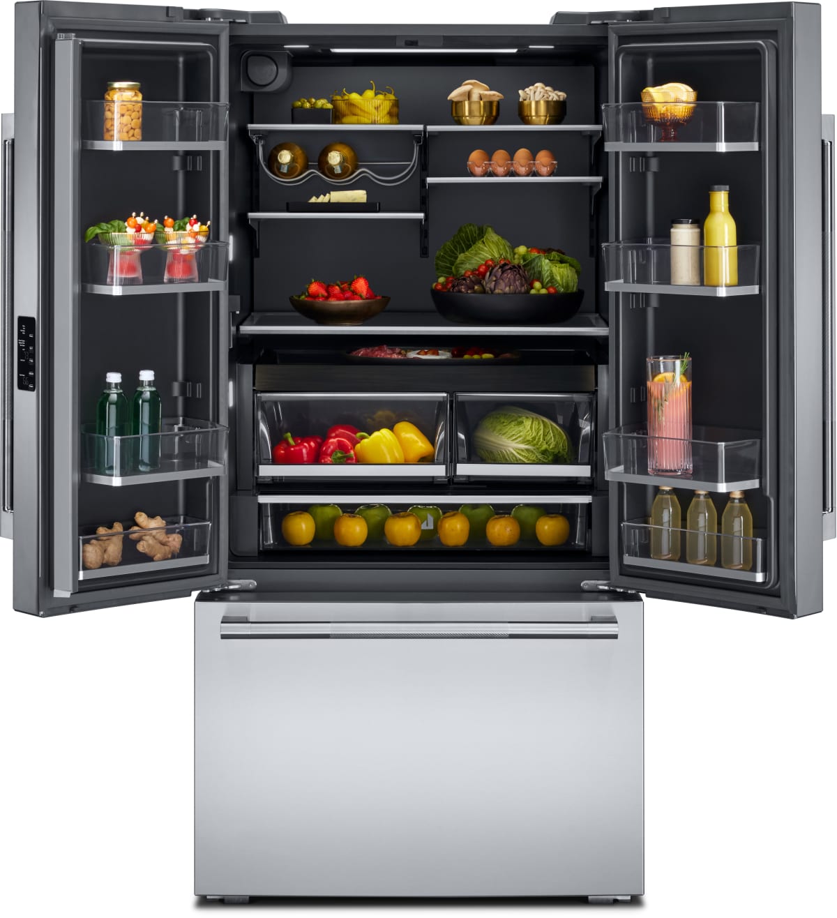 JennAir NOIR JFFCCI72SM refrigerator - internal water dispenser detail