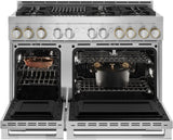 JennAir JGRP648HL 48-inch professional gas range in a kitchen setting