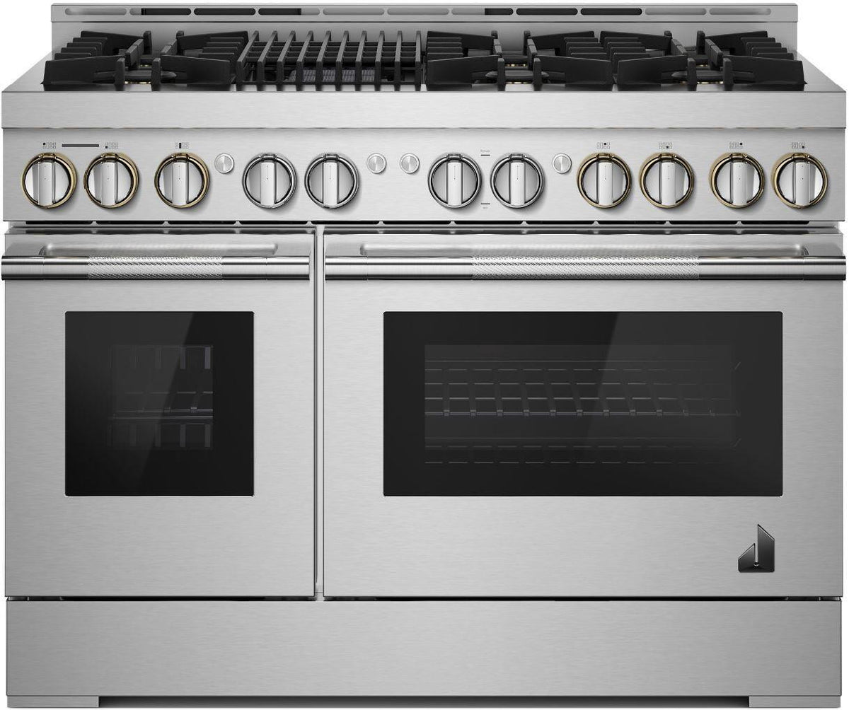 JennAir JGRP648HL RISE 48-inch gas professional range front view