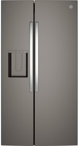 GE GSS28NMYES Side-By-Side Refrigerator Slate - Front View