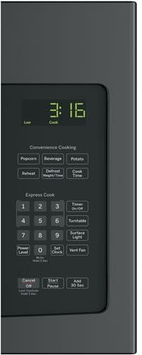 GE 1.6 Cu. Ft. Over-the-Range Microwave Oven with Recirculating Venting - Black