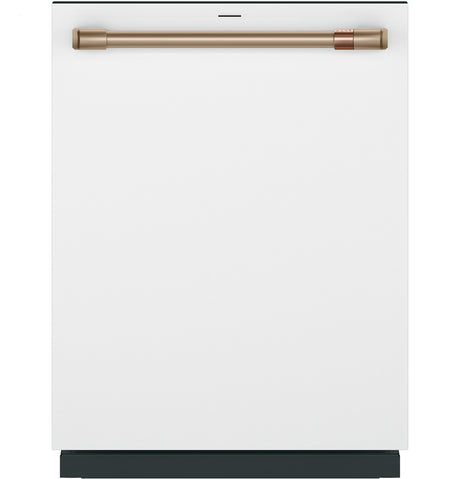 Café CDT858P4VW2 CustomFit Smart Dishwasher in Matte White — front view