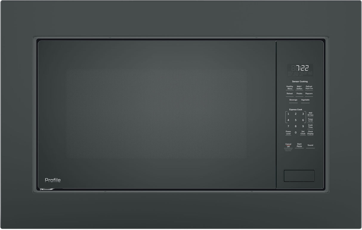 GE Profile JX7227DLBB 27 Inch Built-In Trim Kit Black trim detail