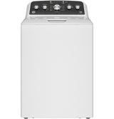GE GTW485ASWWB top load washer angled view