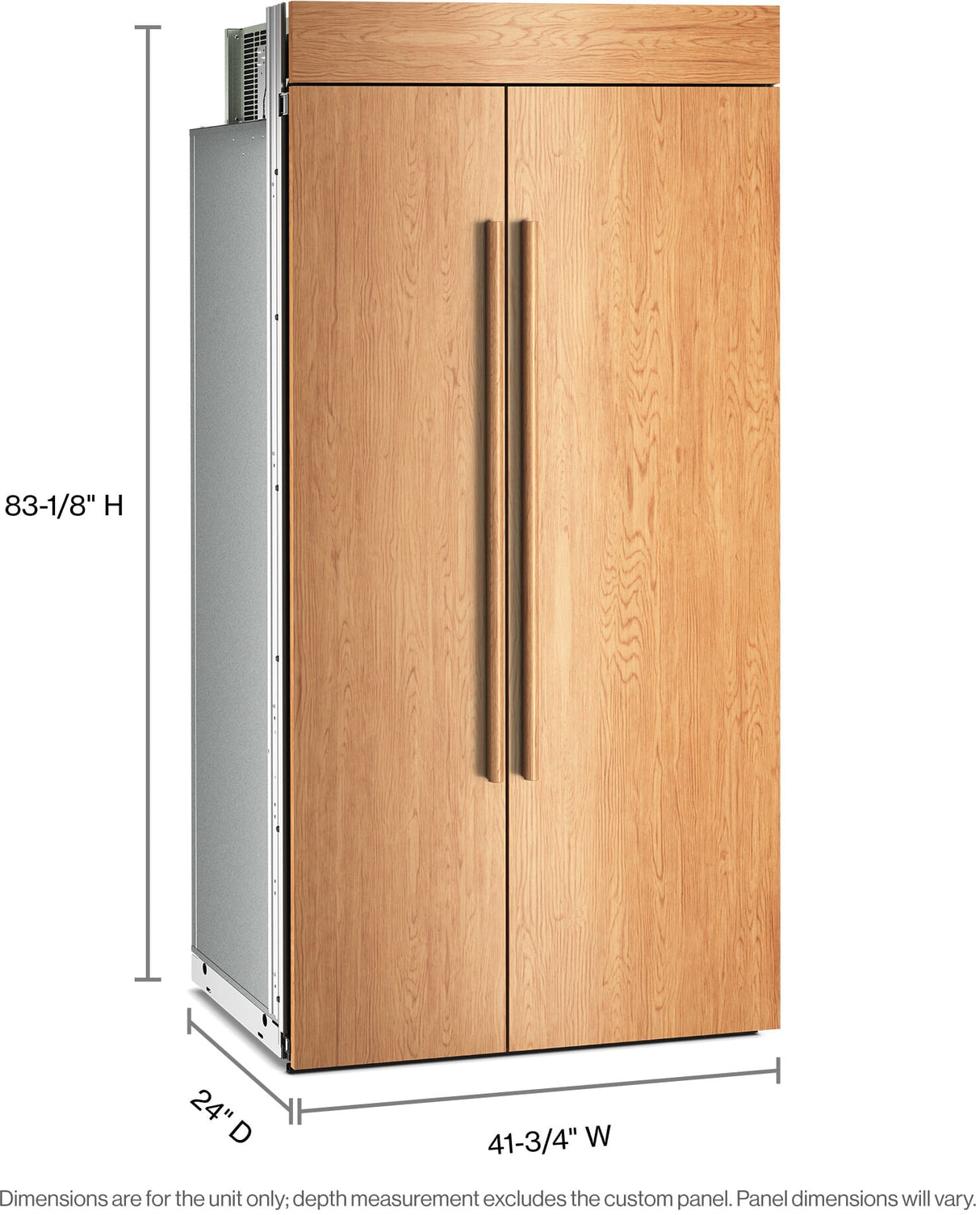 KitchenAid KBSN742TPA built-in refrigerator interior view