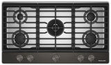KitchenAid KCGK536SBE 36 inch gas cooktop Black Ore top view
