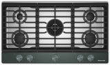 KitchenAid KCGK536SJP 36 inch gas cooktop Juniper top view