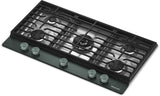 KitchenAid KCGK536SJP gas cooktop Juniper knobs detail
