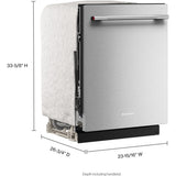 KitchenAid KDTS224SPS 24" Full Console Built-In Dishwasher in PrintShield Finish