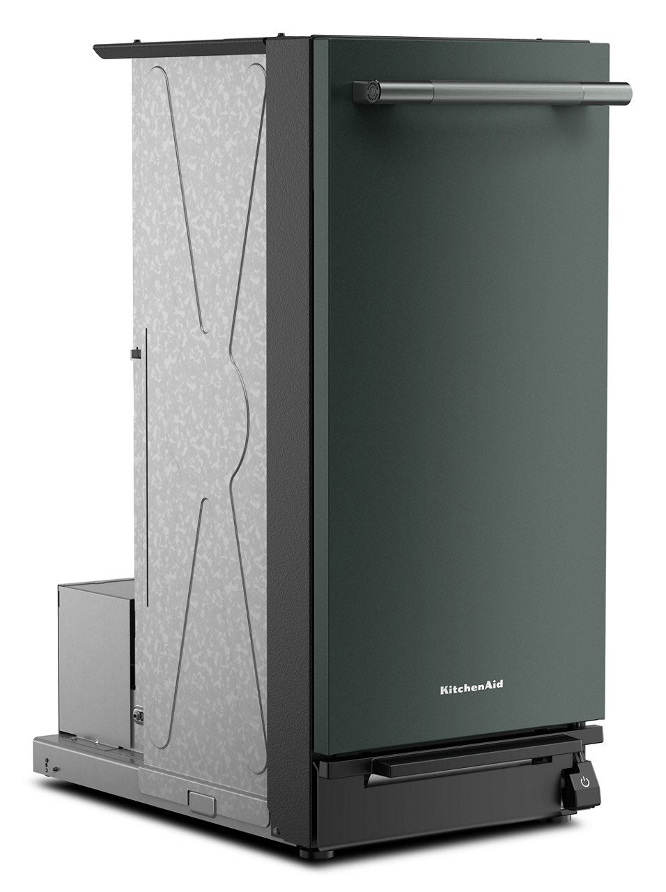 KitchenAid KTTP515TJP Juniper trash compactor - second angled view