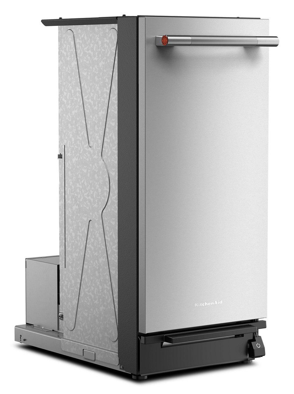 KitchenAid KTTP515TSS trash compactor - angled view