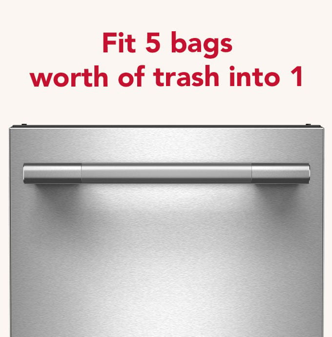 KitchenAid KTTP515TSS trash compactor - compacted trash bin