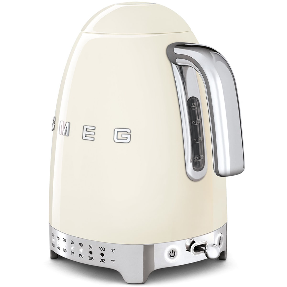 Smeg 50's Retro Design KLF04CRUS Electric Variable Temperature Kettle 56 oz. in Cream