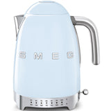 Smeg 50's Retro Design KLF04PBUS Electric Variable Temperature Kettle 56 oz. in Pastel Blue