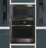 GE Profile PCWK22U1WDD microwave lifestyle kitchen view
