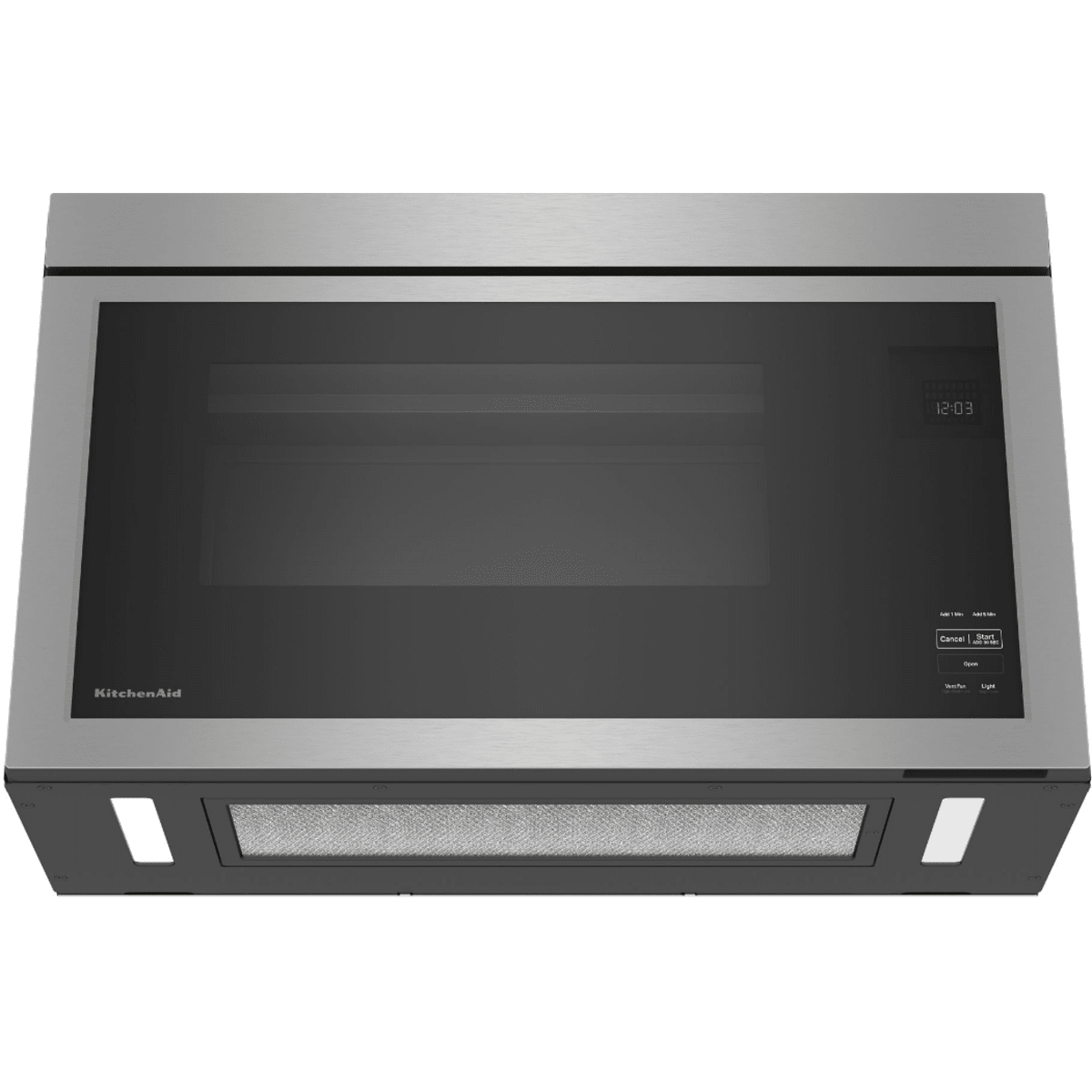 KitchenAid KMMF330PPS 30 in. 1.1 cu. ft. 1000W Over-the-Range Microwave with 400 CFM & Sensor Cooking - Stainless Steel with PrintShield Finish