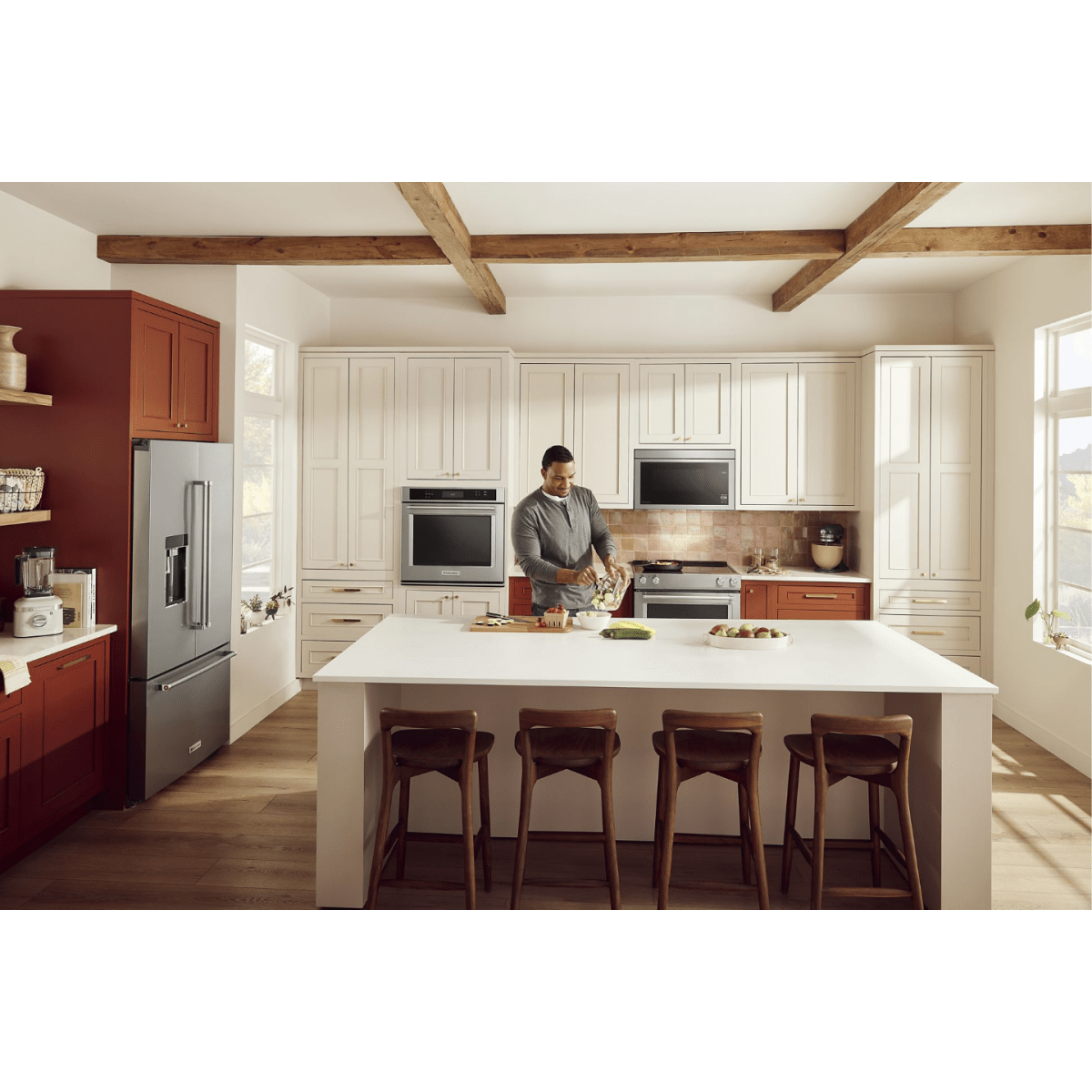 KitchenAid KMMF330PPS 30 in. 1.1 cu. ft. 1000W Over-the-Range Microwave with 400 CFM & Sensor Cooking - Stainless Steel with PrintShield Finish