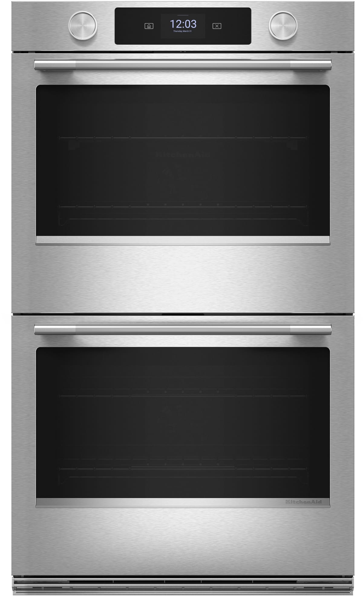 KitchenAid KOED930SPS 30 inch smart double electric wall oven front view