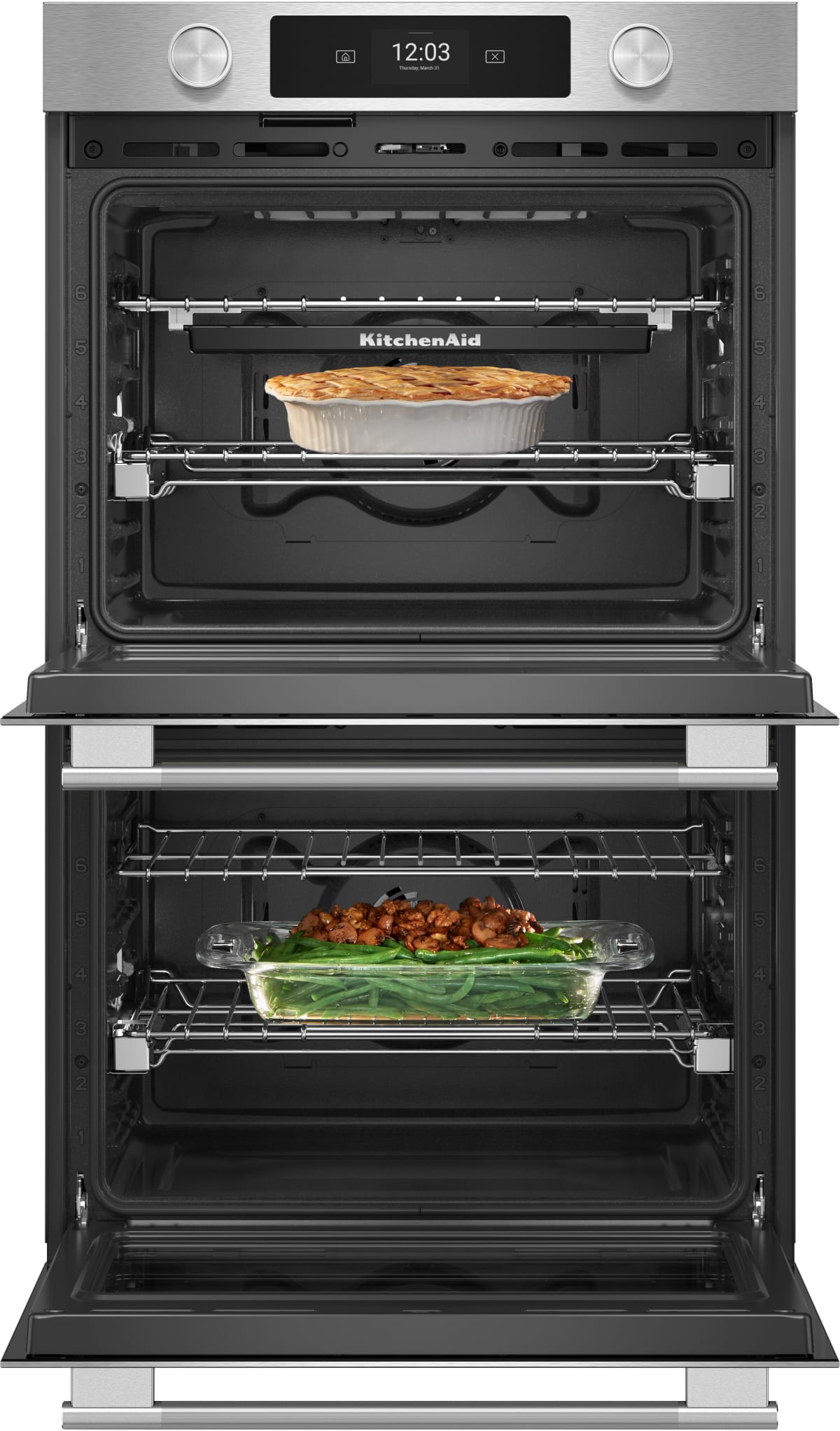 KitchenAid KOED930SPS double wall oven detail