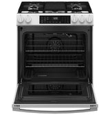 GE GGS600AVWW gas cooktop with five sealed burners and center griddle