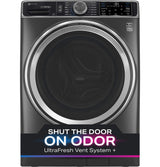 GE Profile PFW955SPWDS 5.5 cu ft smart front load steam washer in Carbon Graphite - front view