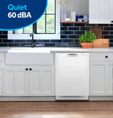 GE GDF450PGZWW quiet 60 dBA operation