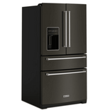 KitchenAid KRMF536RBS 36" Frestanding French Door Refrigerator Black Stainless Steel
