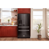 KitchenAid KRMF536RBS 36" Frestanding French Door Refrigerator Black Stainless Steel