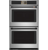 Café CTD90DP2ZS1 double wall oven with Flat Black handle hardware