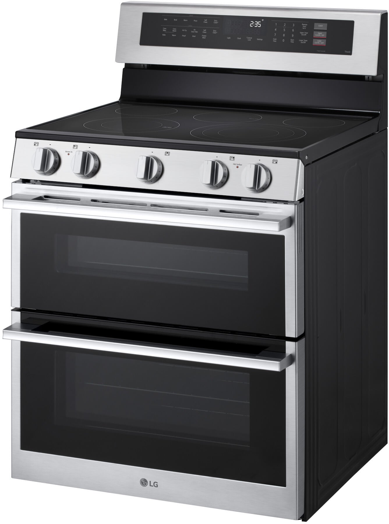 LG LDEL7324YE range left angle