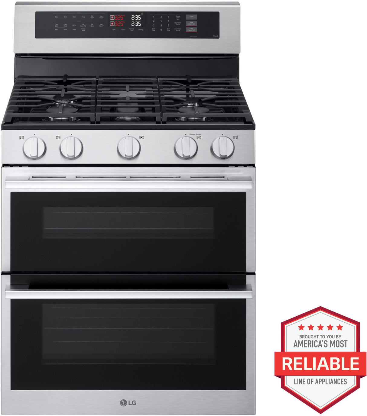 LG LDGL6924Y gas range reliability badge