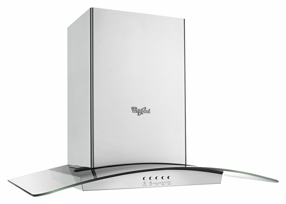 Whirlpool WVI75UC6DS range hood left view