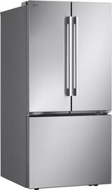 LG LF21G6201S refrigerator right angle view