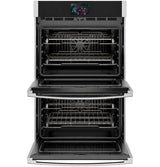 GE Profile PTD9000SZSS double wall oven with doors open