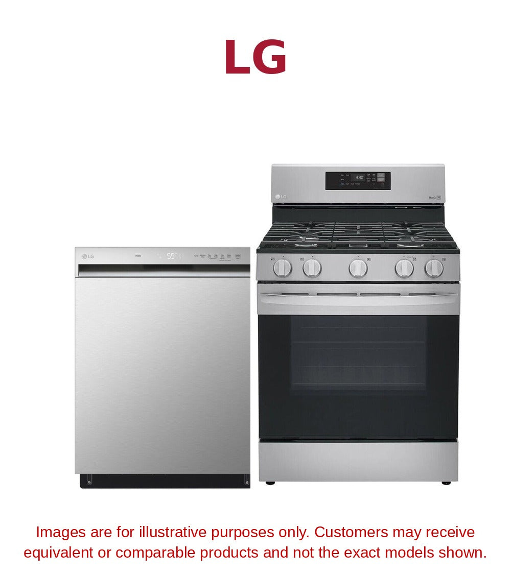 2-Piece Kitchen Package (Stove + Dishwasher) - Premium