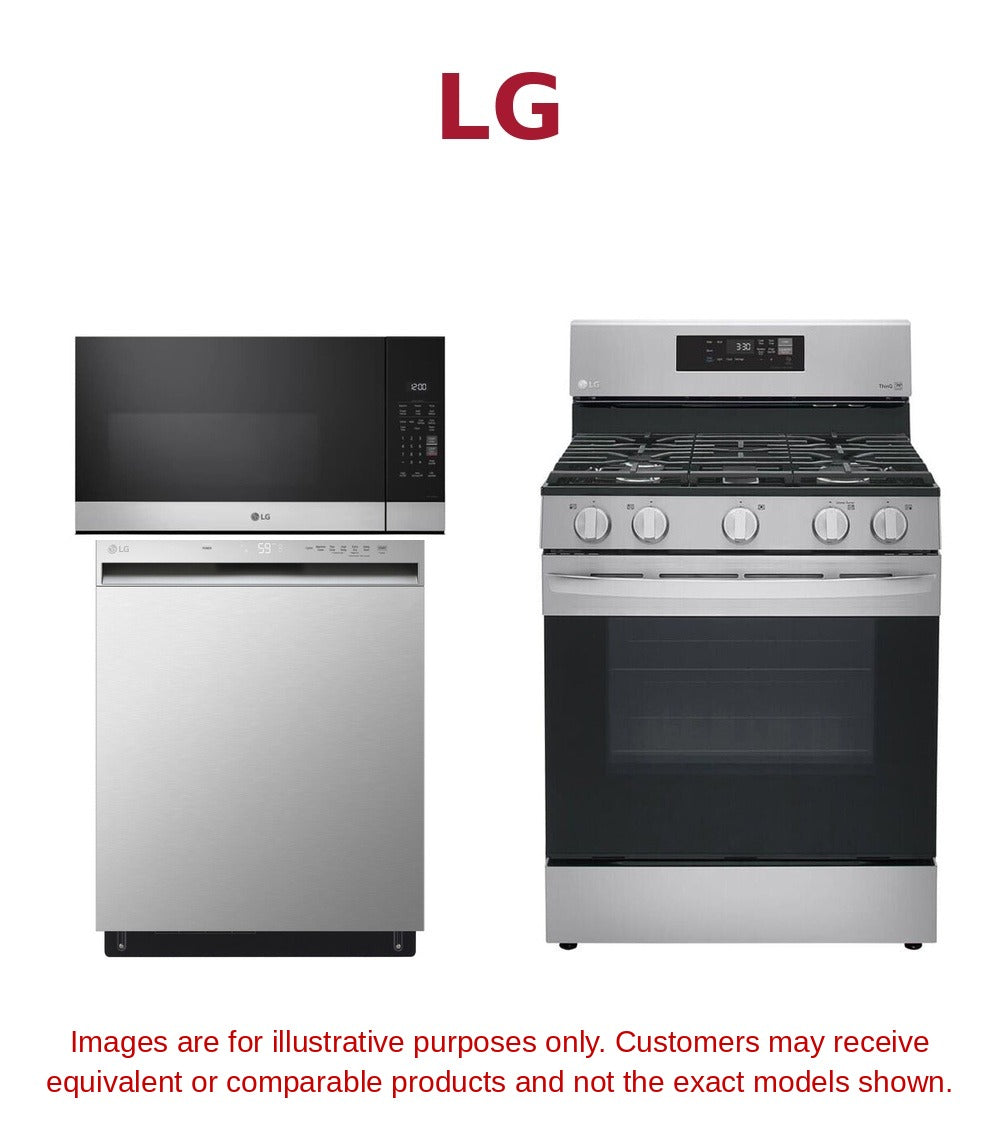3-Piece Kitchen Package (Stove + Microwave + Dishwasher) - Premium