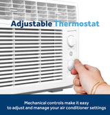 GE 5,000 BTU Mechanical Window Air Conditioner, 115V, Small Rooms up to 150 sq. ft., White