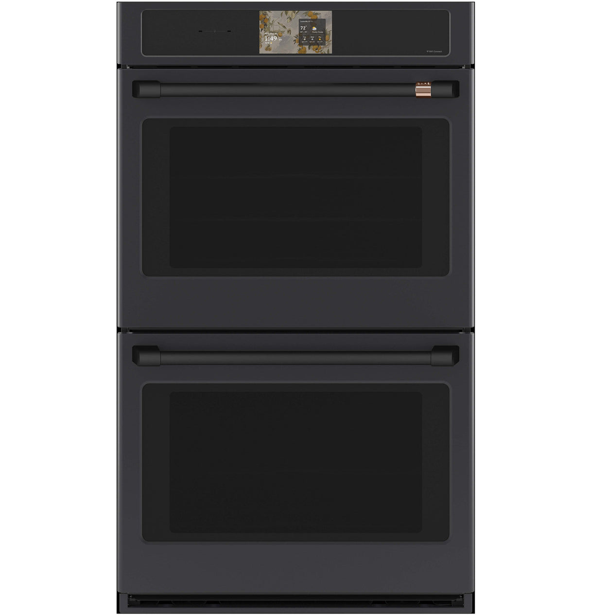 Café CTD90DP3ZD1 Double Wall Oven Matte Black with Flat Black hardware