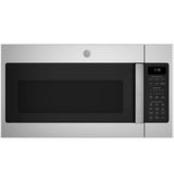 GE JVM7195RWSS stainless steel over-the-range microwave front view