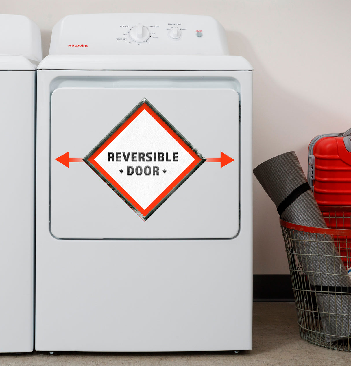 Hotpoint HTX26EASWWW electric dryer - dimensions