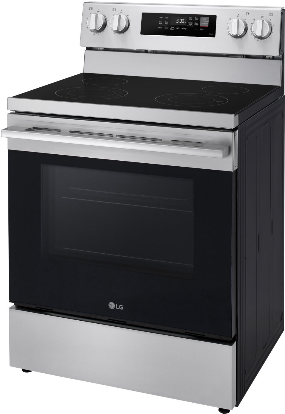 LG LREN6321YE electric range left angle view