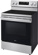 LG LREN6321YE electric range left angle view