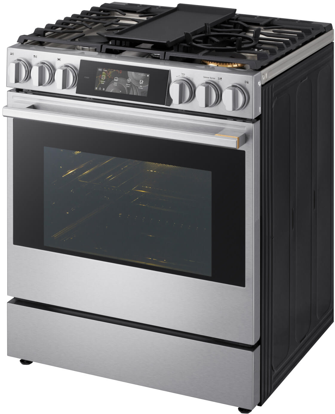 LG SIGNATURE LSGU6339X gas range left angle