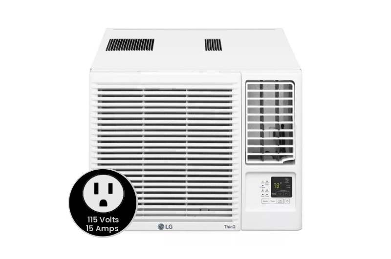 8,000 BTU Smart Wi-Fi Enabled Window Air Conditioner, Cooling & Heating - (LW8023HRSM)