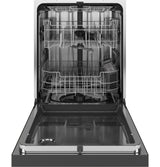 GE GDF650SYVFS - 24 in. Front Control Flush-Mount Dishwasher with 47 dBa Sound Level, 3rd-Rack, Dry Boost & Pocket Handle - Fingerprint Resistant Stainless